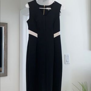 Calvin Klein black stretch work dress, sz 4
